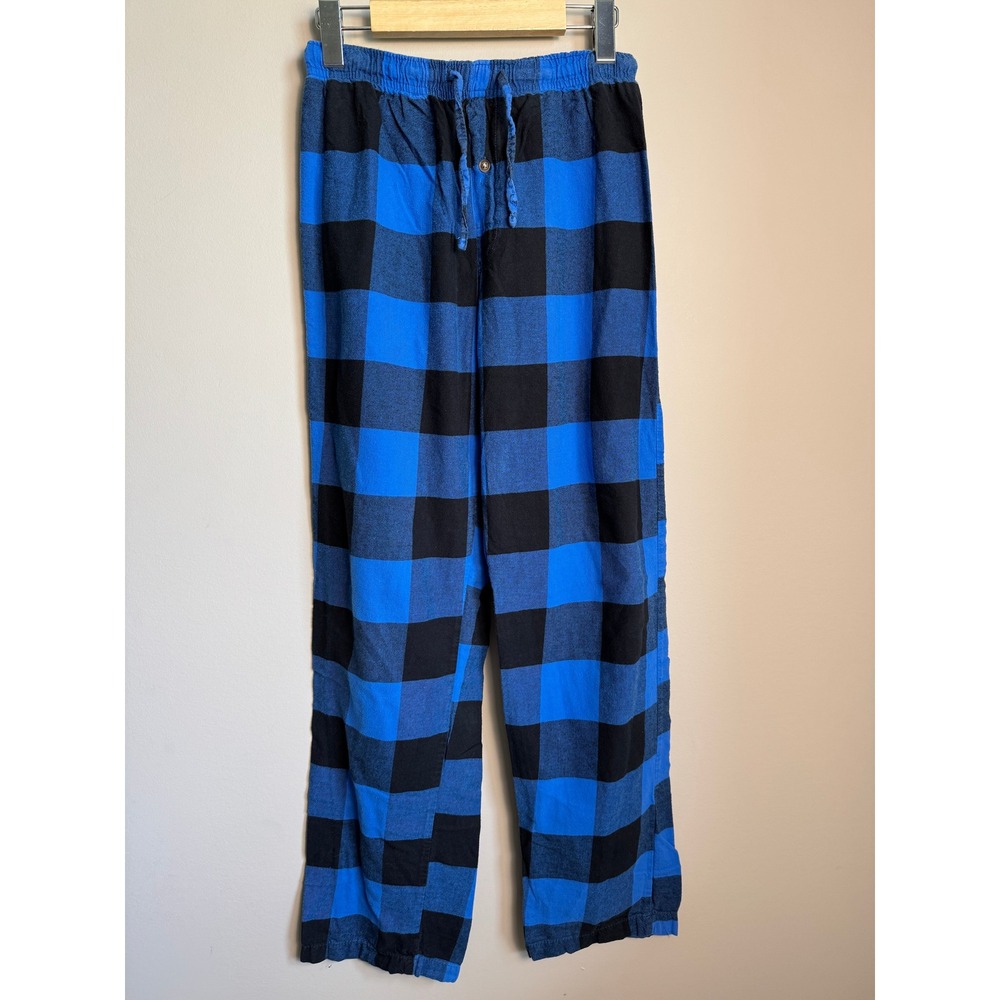 Ariella Buffalo Plaid Pajama Pants Women S Blue Black Buffalo Check Flannel Cozy